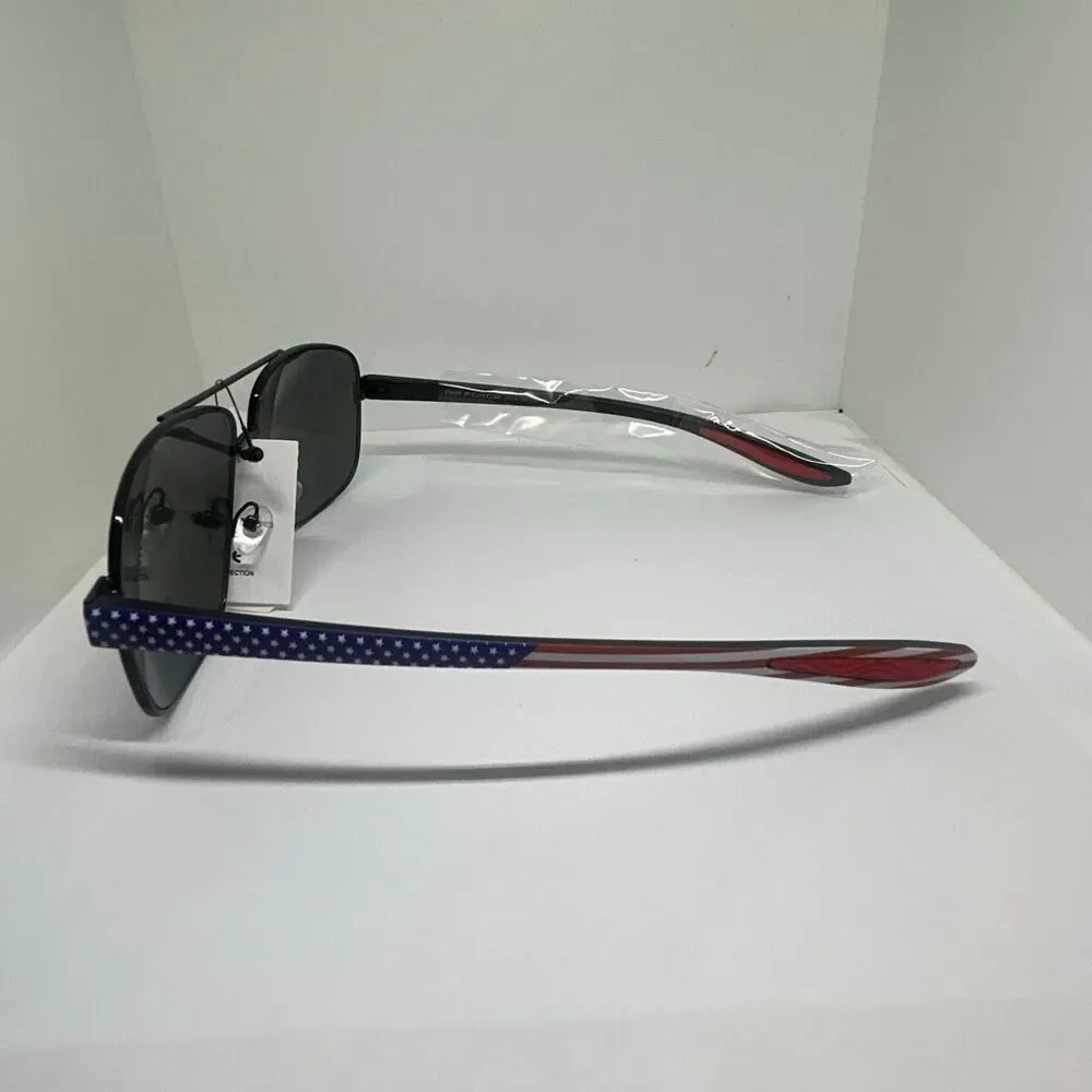 Air Force Aviator Mirrored Sunglasses Patriotic UV400 Classic Pilot Style